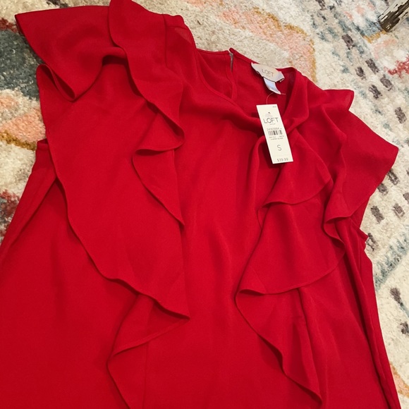 Loft red blouse - Picture 3 of 4